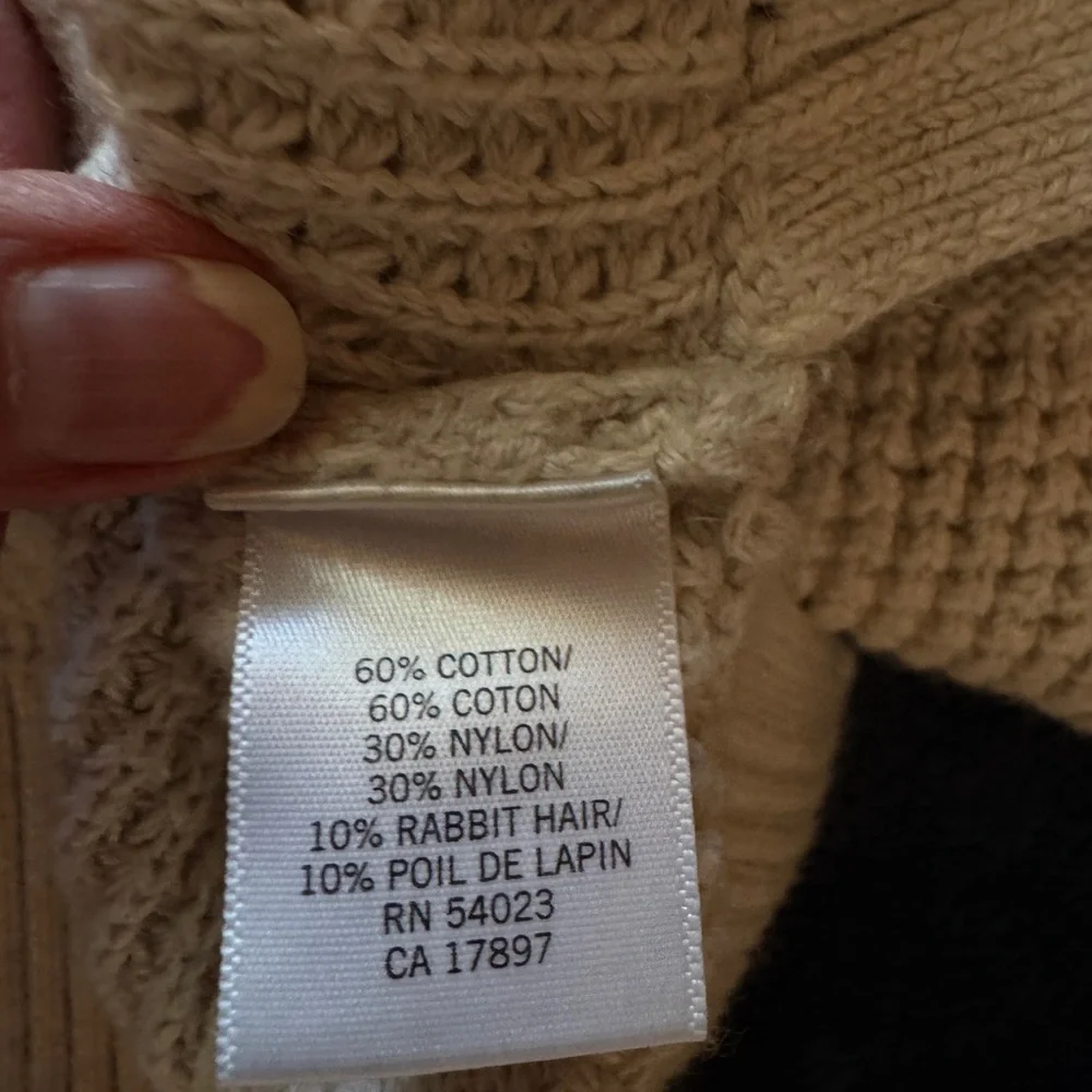 Banana Republic Beige Hooded Sweater - Picture 4 of 4
